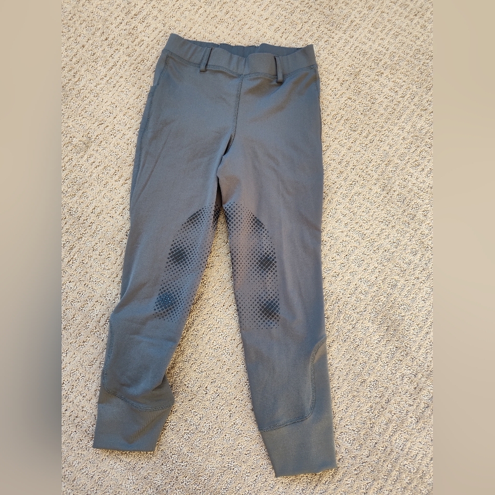 Ovation Equestrian Gray Full Breeches, Size 10